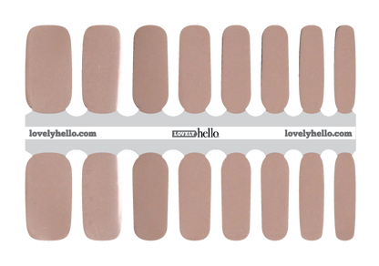 Shimmery Nude Nail Wraps