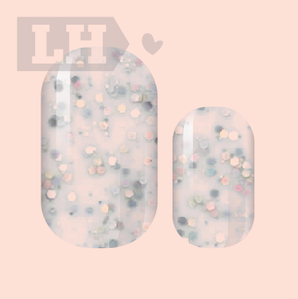 Disco Confetti Nail Wraps (Clear)