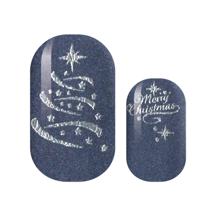 Blue Christmas Nail Wraps