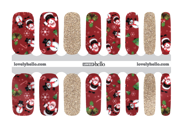 Frosty and Santa Nail Wraps