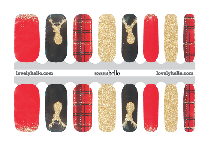 Winter Tartan Nail Wraps