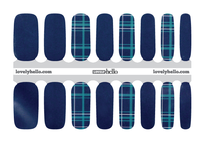 Plaid Charming Nail Wraps