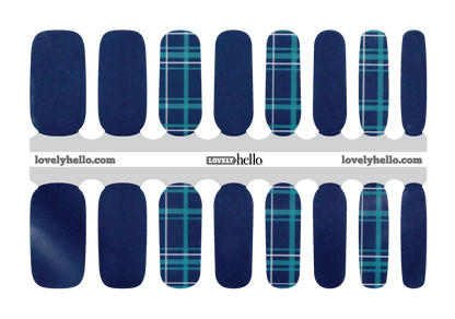 Plaid Charming Nail Wraps