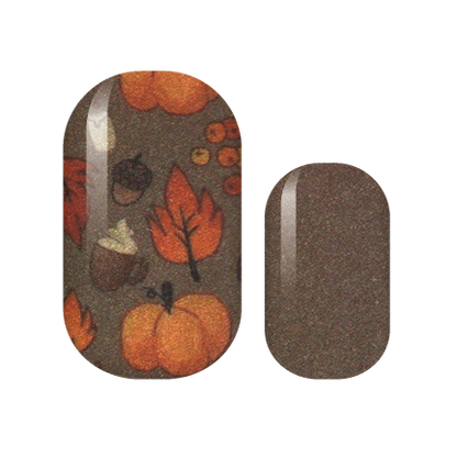 Pumpkin Spice Nail Wraps