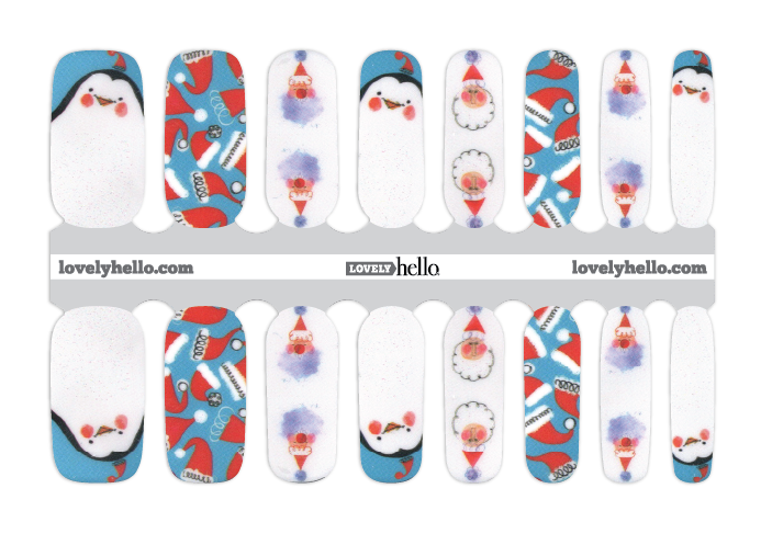 North Pole Helpers Nail Wraps