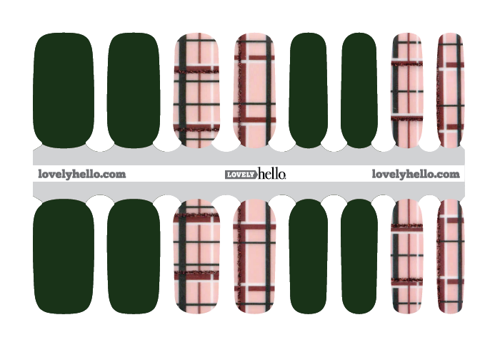 Evergreen Plaid Nail Wraps