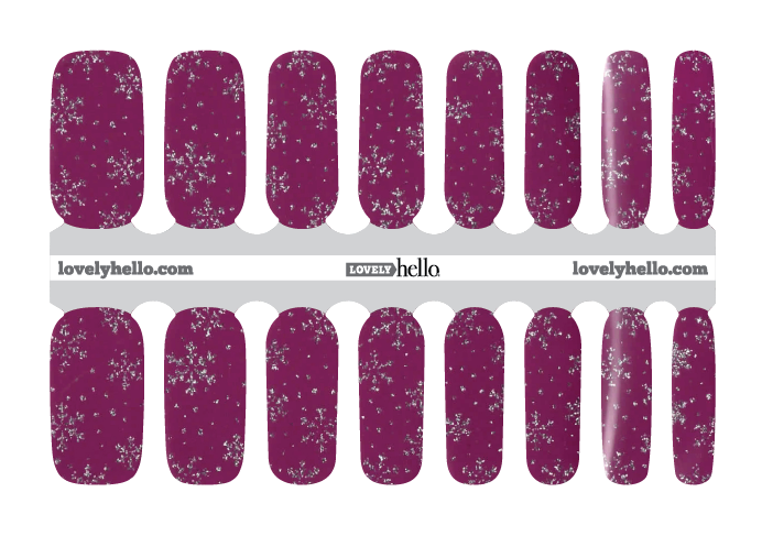 Plum Frost Nail Wraps