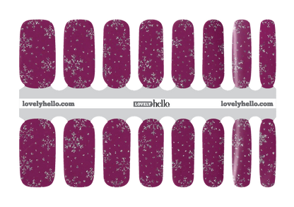 Plum Frost Nail Wraps