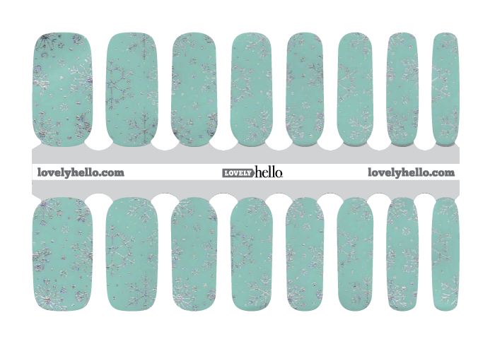 Seafoam Frost Nail Wraps