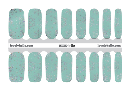 Seafoam Frost Nail Wraps