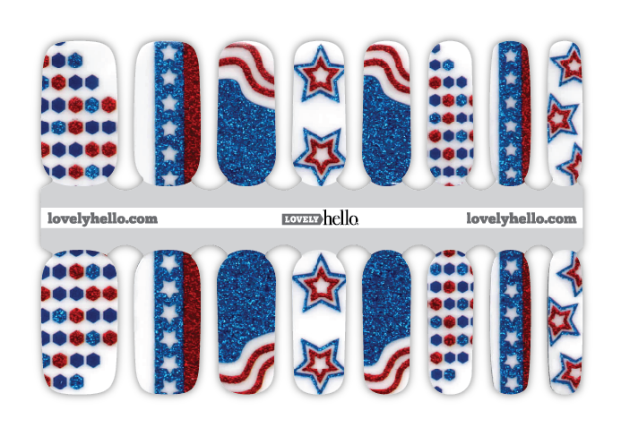 Star Spangled Nail Wraps