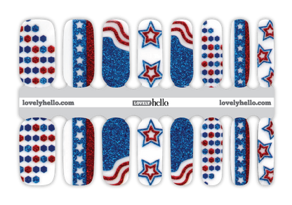 Star Spangled Nail Wraps