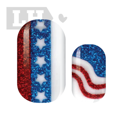 Star Spangled Nail Wraps