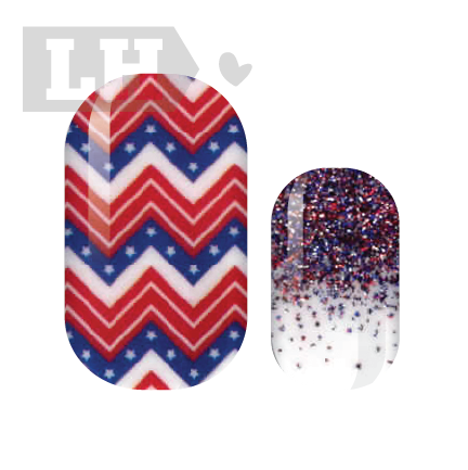 Chevrons USA Nail Wraps