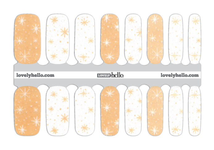 Snow Honey Nail Wraps