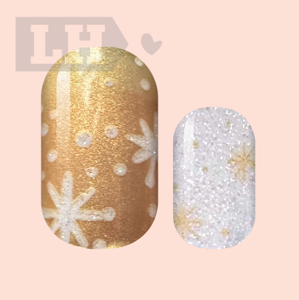 Snow Honey Nail Wraps