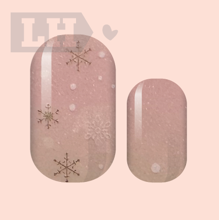 Snow Blush Nail Wraps