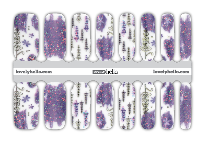 Lavender Fields Nail Wraps