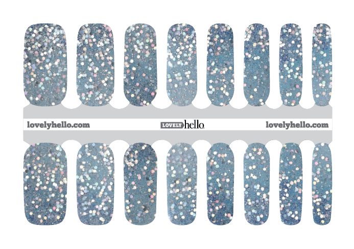 Check-blue Nail Wraps