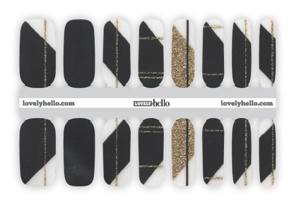 Gray Contemporary Nail Wraps