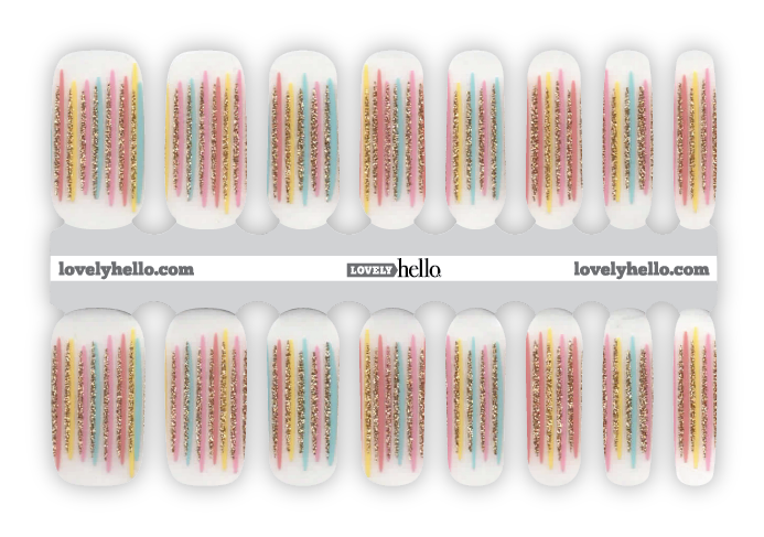 Party Time French Nail Wraps