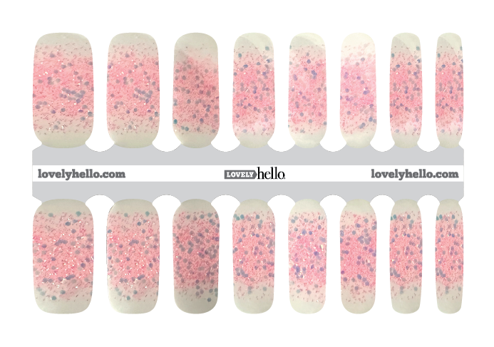 Fairy Pink Tipped Nail Wraps