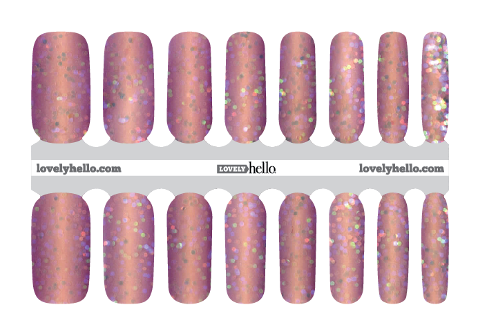 Blush Glam Nail Wraps