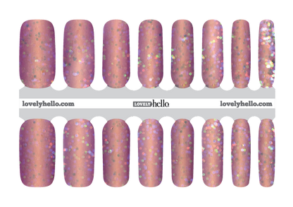 Blush Glam Nail Wraps