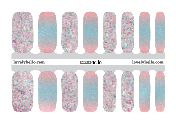 Pearl Pastel Sparkle Nail Wraps