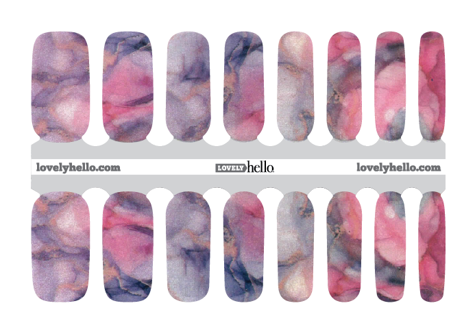 Smoky Lavvender Nail Wraps