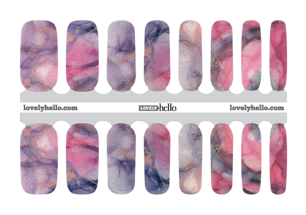 Smoky Lavvender Nail Wraps
