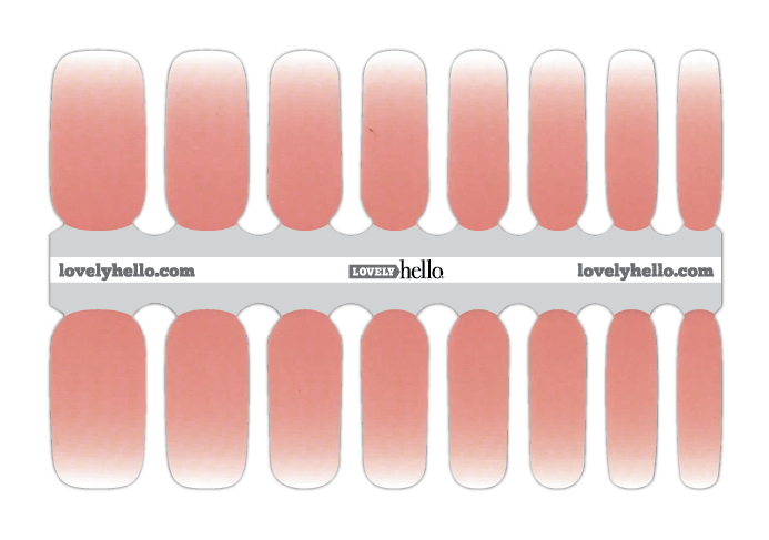 Sheer Pink Ombre Nail Wrap