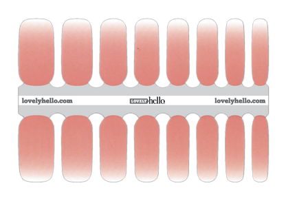 Sheer Pink Ombre Nail Wrap