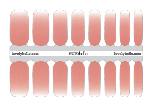 Sheer Pink Ombre Nail Wrap