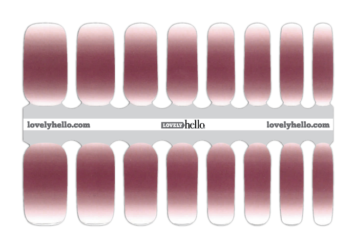 Sheer Rose Ombre Nail Wrap