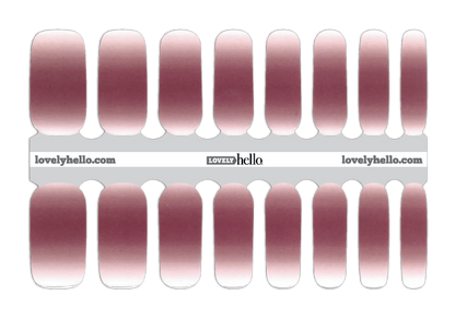 Sheer Rose Ombre Nail Wrap