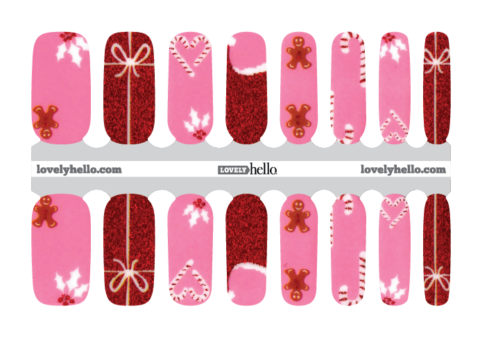 Merry Pink-mas Nail Wraps