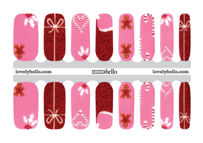 Merry Pink-mas Nail Wraps