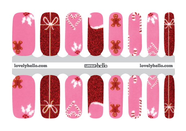 Merry Pink-mas Nail Wraps