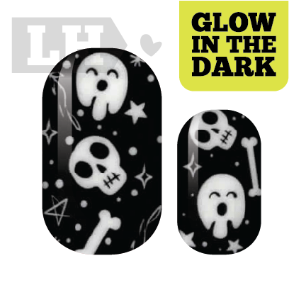 Glow Bones Nail Wraps
