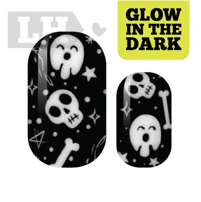 Glow Bones Nail Wraps