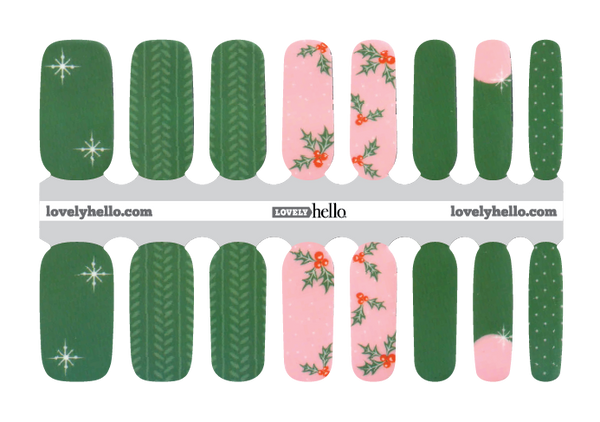 Under the Mistletoe Nail Wraps