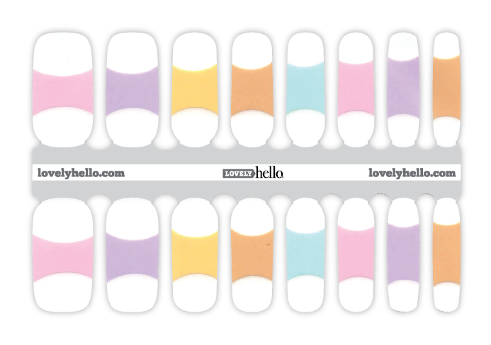 Pastel French Nail Wrap