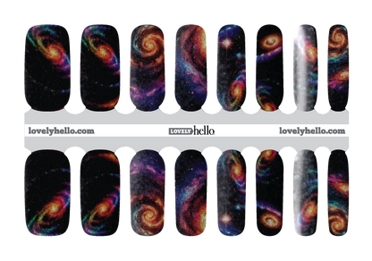 Evening Galaxy Nail Wraps
