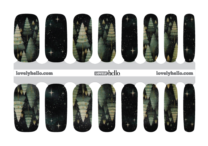 Evening Woods Nail Wraps
