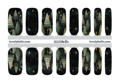 Evening Woods Nail Wraps