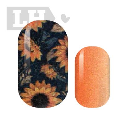 Autumn Sunflowers Nail Wraps