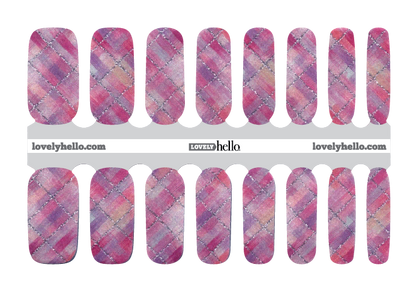 Plum, Pink &amp; Plaid Nail Wraps