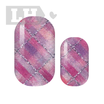 Plum, Pink &amp; Plaid Nail Wraps