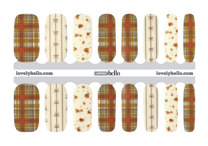 Sweet Autumn Plaid Nail Wrap
